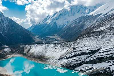 Nepal’s Birendra Lake Overflows After Being Struck By Avalanche From Mt Manaslu