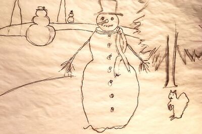 How to Paint a Snowman in the Snow