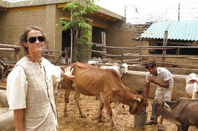 This German Woman is Renting Out Berlin Property to Save Mathura Cows