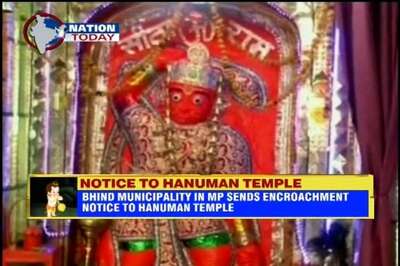 MP: Bhind Municipality sends encroachment notice to Hanuman temple