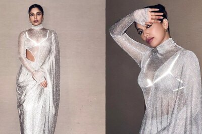 Bhumi Pednekar Advocates Sustainable Fashion With Silver Saree Made From Recycled Metal