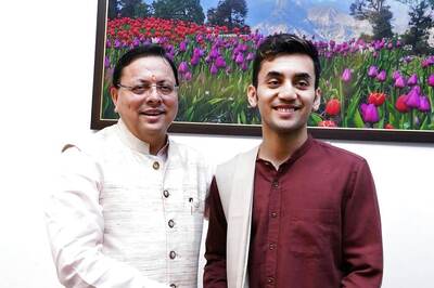 Uttarakhand CM Pushkar Singh Dhami Meets Lakshya Sen After Paris Olympics 2024 Near-miss