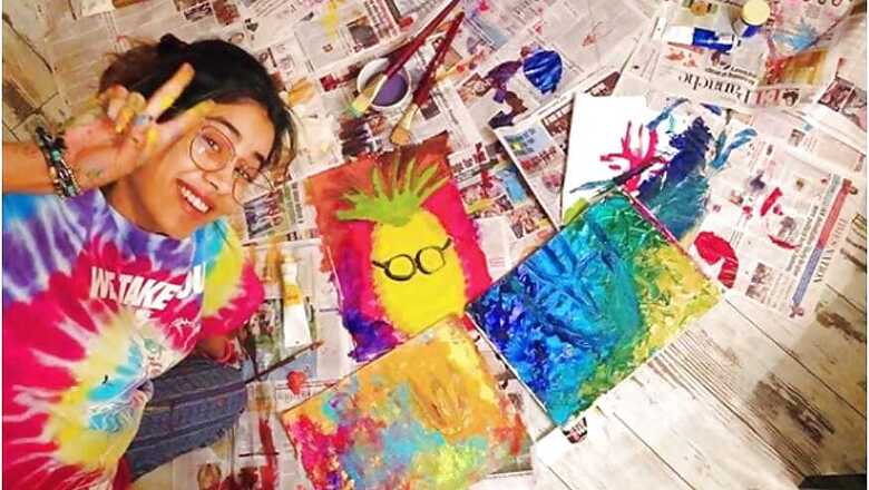 Coronavirus: Janhvi Kapoor Satisfies Her Creative Urge by Painting
