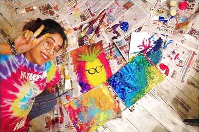 Coronavirus: Janhvi Kapoor Satisfies Her Creative Urge by Painting
