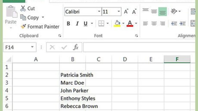 How to Separate First Names and Last Names Into Separate Fields in a Microsoft Excel List