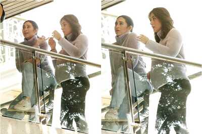 Pics, Videos of Pregnant Kareena Kapoor and Sister Karisma Shooting Together Go Viral