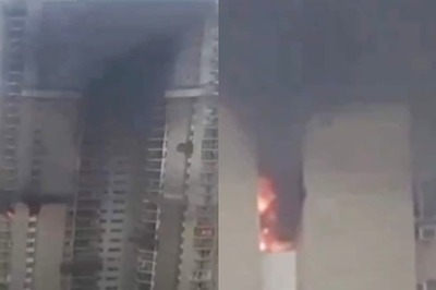 AC Blast Triggers Massive Fire In Noida Housing Society, 5 Tenders On Spot | Video