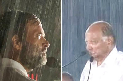 When Rain Gods Decide...NCP Recalls Pawar Rally After Rahul's Rain-drenched Speech in Mysuru