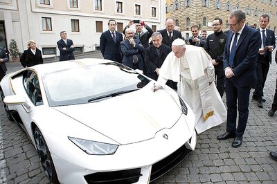 Godspeed: Francis passes on Lamborghini Sports Car Gift to Charity
