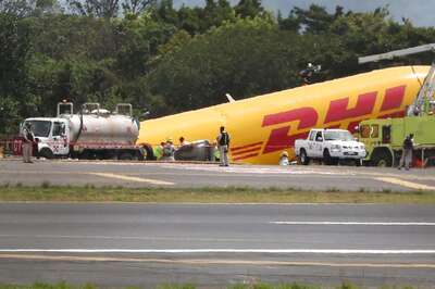 Cargo Plane Crash Lands, Splits Into Half At Costa Rica Airport