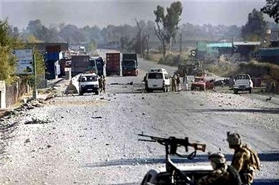 Suicide bombers attack US base in Afghanistan