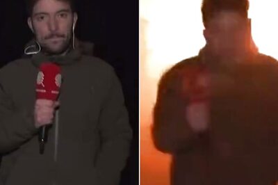French Reporter Ducks for Cover as Russian Missile Strikes Behind Him in Ukraine | Watch