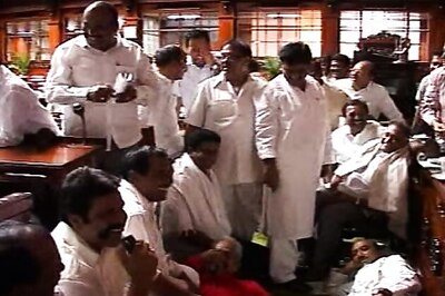 K'taka Opposition MLAs spent 2nd night in Assembly