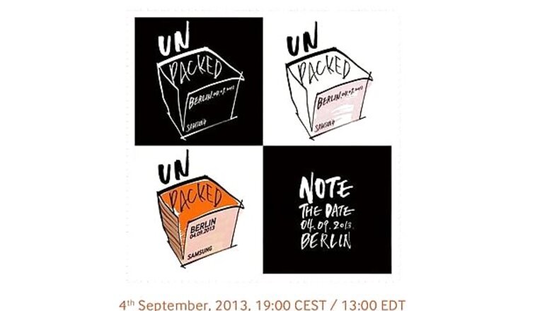 Samsung Galaxy Note III launch event confirmed for September 4