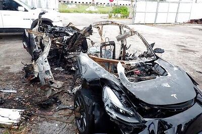 Tesla Driver Killed In Fiery Crash Hit 90 Mph, Report Says