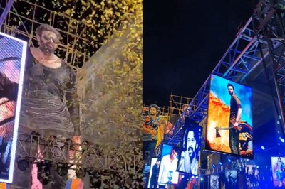 Salaar: Prabhas Fans Erect Cutouts, Shoot Confetti at Hyderabad's Sandhya Theatre; Videos Go Viral