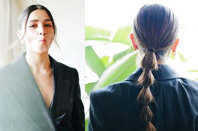 Alia Bhatt Rocks a Dark Blue Pantsuit, but It’s Her Hairstyle That Has Us Swooning