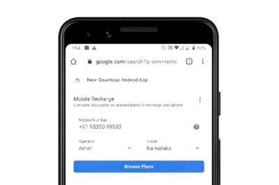 Compare and Buy Prepaid Recharges, Now Directly from Google Search