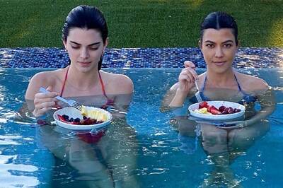 Pool Pics of Kourtney Kardashian, Kendall Jenner Go Viral as They Took Time off to Relax on Sunny Day