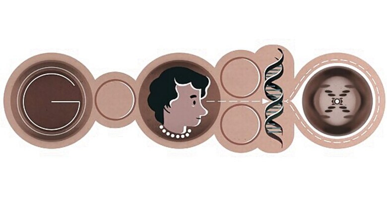 Google celebrates Rosalind Franklin's 93rd birthday with a doodle