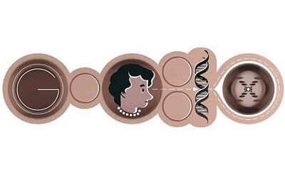 Google celebrates Rosalind Franklin's 93rd birthday with a doodle