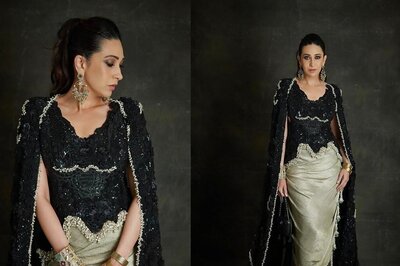 Anant Ambani And Radhika Merchant Pre-Wedding Bash: Karisma Kapoor Makes Heads Turn In Anamika Khanna Couture 