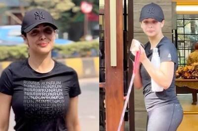 Malaika Arora Rocks Athleisure As She Heads To Gym With Fur Buddy Casper In Tow; Watch