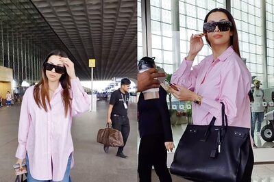 Malaika Arora Looks Effortlessly Glam In Shades Of Pink And Blue As She Gets Papped At The Airport; Watch
