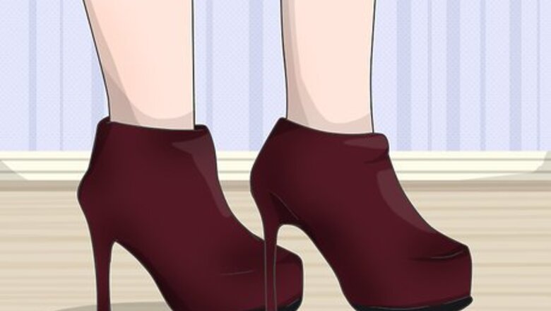 How to Wear Burgundy Booties