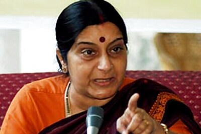 Swaraj charges Cong for spreading lies, says BJP always opposed ordinance, bill