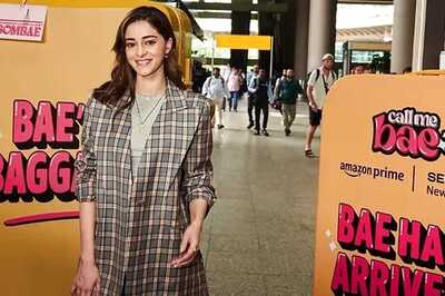 Ananya Panday Makes Our Hearts Skip A Beat In Formal Blazer And Wide Leg Pants