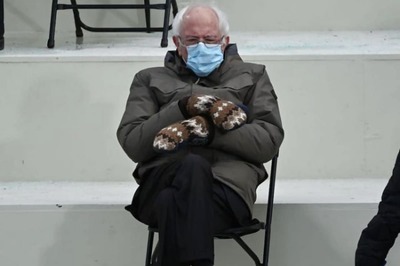 Scowling Bernie Sanders Happy His Mittened Meme May Raise Millions For Charity