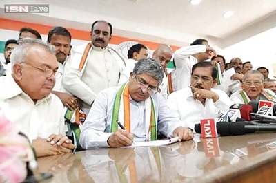 Nandan Nilekani joins Congress, will contest from Bangalore South