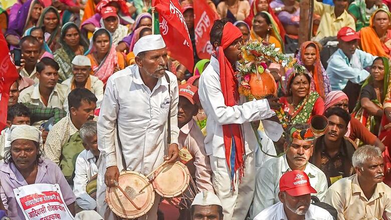 Tribals Protest in Ahmedabad Demanding Implementation of FRA, MNREGA