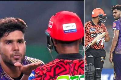 WATCH: KKR's Harshit Rana Gives Death Stare to Mayank Agarwal, Sends Off SRH with a Flying Kiss