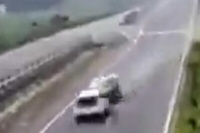 Caught on Cam | 3 Dead After Two Cars Collide Head-on in Andhra Pradesh