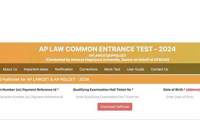 AP LAWCET 2024 Hall Tickets Released at cets.apsche.ap.gov.in; How to Download
