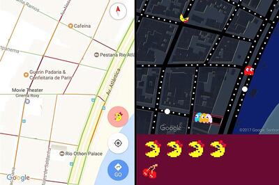 Google Brings Pacman on Google Maps on April Fool's Day