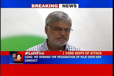 Lalit Modi controversy: Congress demands Raje's resignation as Rajasthan CM