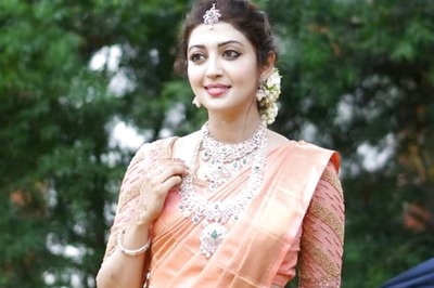 Pranitha Subhash Looks Gorgeous In Orange Silk Saree, See Pics