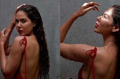 Sonam Bajwa Sizzles In a Sexy Red Backless Outfit In Her Latest Shower Pics; DARE NOT TO MISS!