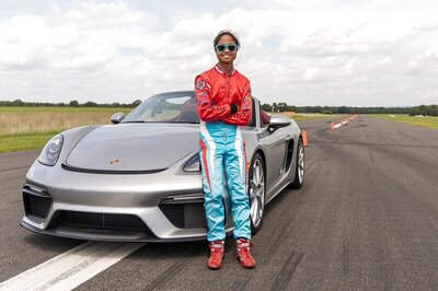 16-Year Old Girl Creates Guinness World Record for Fastest Vehicle Slalom in Porsche 718 Spyder