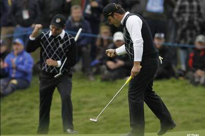 Ryder Cup: Europe back after trailing 6-4