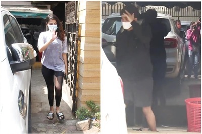 Rhea Chakraborty and Showik Chakraborty Snapped Making Quick Exit After Gym Session