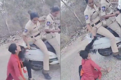 On Cam: Telangana Policewoman on Scooter Drags ABVP Student By Hair; BJP, BRS Demand Action