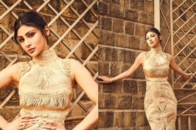 Sexy! Mouni Roy Looks Ravishing As She Flaunts Her Curves In Golden Dress; See Hot Photos