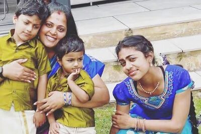 Former Actress Sindhu Menon's Pics With Husband And Sons Viral