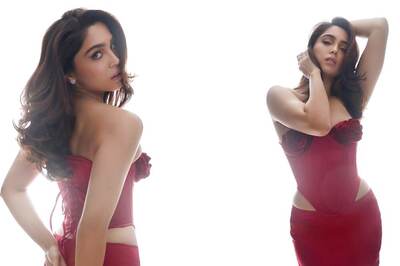 Sharvari Wagh Is Painting The Town With Her Fiery Red Corset Top And Figure-Hugging Dress, See Pics