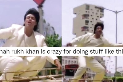 SRK Casually Dancing on Top of Moving Taxi in 'Anjaam' Thrills Twitter All Over Again
