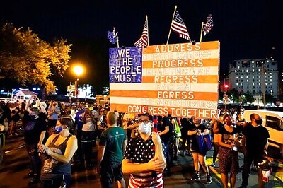 Protesters Gather In An Attempt To Drown Out Trump's Speech